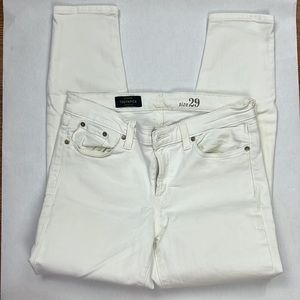 J.Crew Toothpick white Jeans size 29R